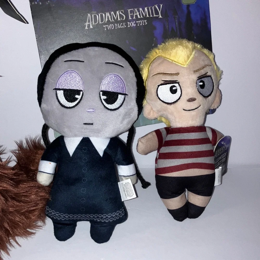 Halloween Dog Toys: Cousin Itt, Wednesday, Pugsley that‎ Squeak and Crinkle